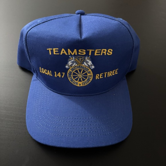 Local 147 Teamsters Retiree SnapBack Hat Horses Vintage Union USA Made AFL-CIO